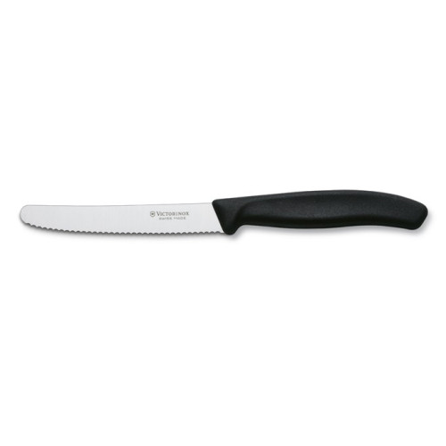 Victorinox Nůž na rajčata a uzeniny Swiss Classic 11 cm, černý (6.7833)