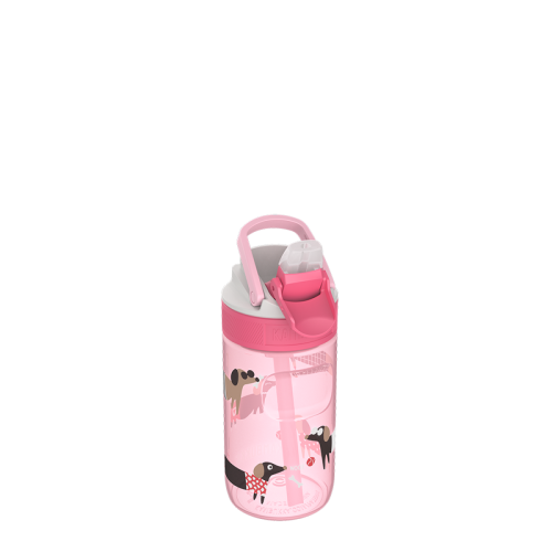 Kambukka Dětská láhev na pití s brčkem LAGOON 400 ml Diva Dogs