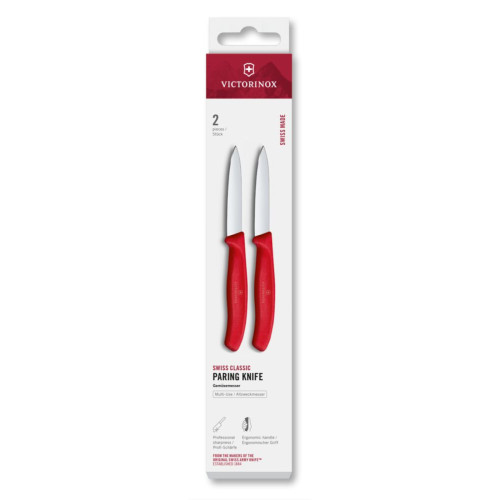 Victorinox Sada kuchyňských nožů na zeleninu 8 cm Swiss Classic, červená (6.7601.2C1)