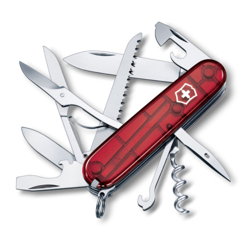 Victorinox HUNTSMAN červený transparentní