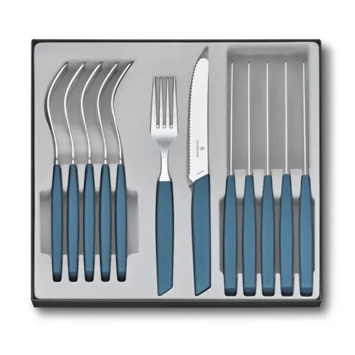 Victorinox Sada příborů Swiss Modern, 12 ks, chrpová modrá (6.9096.11W2.12)