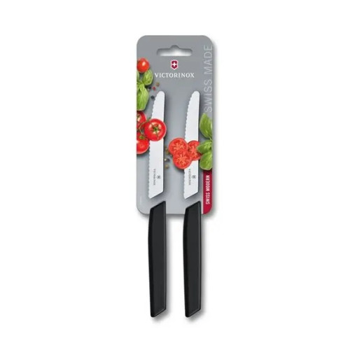 Victorinox Sada kuchyňských nožů na rajčata 11 cm Swiss Modern, černá (6.9003.11WB)