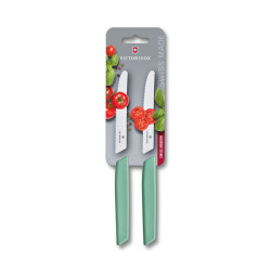 Victorinox Sada kuchyňských nožů na rajčata 11 cm Swiss Modern, zelená mint (6.9006.11W41B)