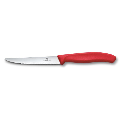Victorinox Nůž na steak a pizzu Swiss Classic, 11 cm, červený (6.7231.C1)