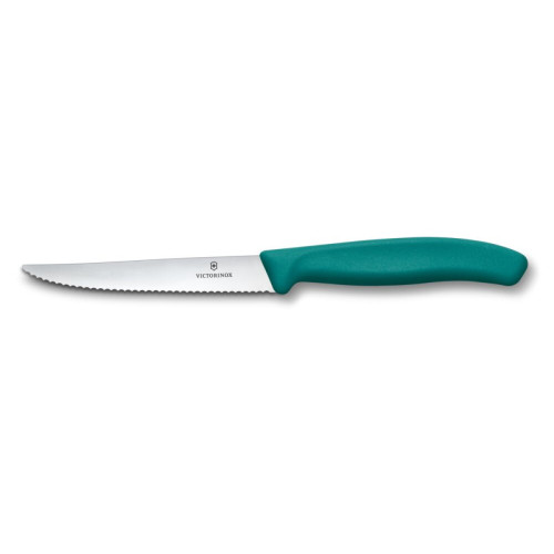 Victorinox Nůž na steak a pizzu Swiss Classic, 11 cm, zelený (6.7234.C1)