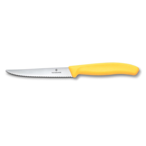 Victorinox Nůž na steak a pizzu Swiss Classic, 11 cm, žlutý (6.7238.C1)