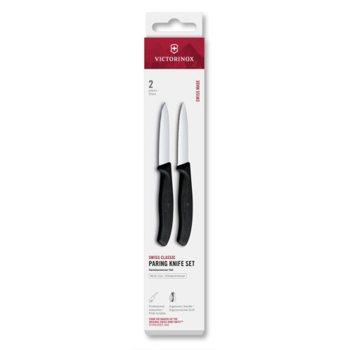 Victorinox Sada kuchyňských nožů na zeleninu 8 cm Swiss Classic, černá (6.7693.2)