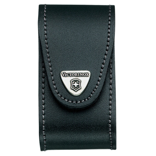 Kožené pouzdro černé na opasek Victorinox pro kapesní nože 91 mm
