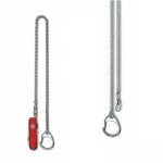 Ocelový jistící řetízek Victorinox s karabinou 40 cm