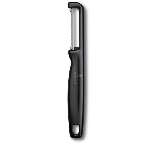 Victorinox Škrabka Iota se zoubkovaným oboustranným ostřím, černá (6.0943.3)