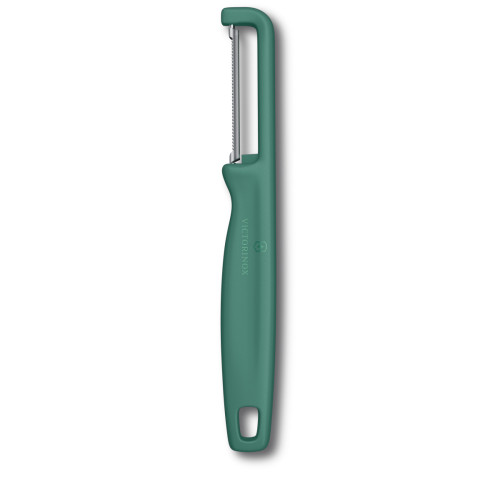 Victorinox Škrabka Iota se zoubkovaným oboustranným ostřím, zelená (6.0943.4)